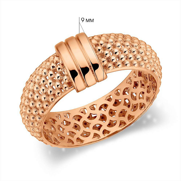 Золота каблучка без каменів (арт. 156731) – зображення 6