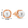 Серьги из красного золота с жемчугом (арт. 2108622101) – изображение 3