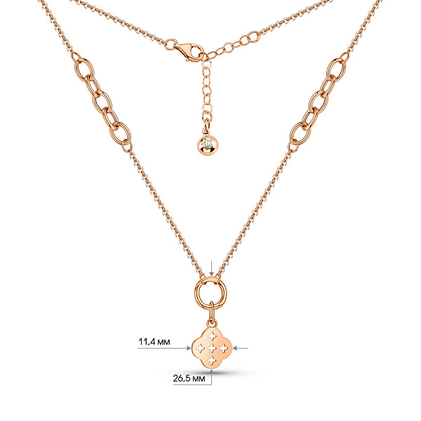 Кольє з червоного золота (арт. 352679) – зображення 4