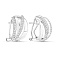 Серебряные серьги с дорожкой из фианитов (арт. 7502/10210) – изображение 1