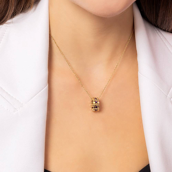 Кольє Francelli з жовтого золота (арт. 352874жф) – зображення 4