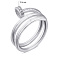 Серебряное кольцо Гвоздь з фианитами (арт. 7501/6898) – изображение 2