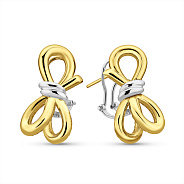 Сережки Francelli з жовтого і білого золота (арт. е1091976жб)