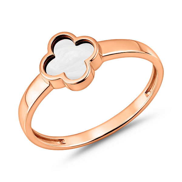 Золотое кольцо с эмалью (арт. 141087еп) – изображение 1