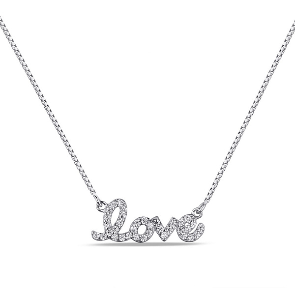 Серебряное колье Love (арт. 7507/1790) – изображение 1