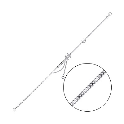 Срібний браслет з фіанітами (арт. 7509/4267)