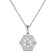 Серебряное колье с фианитами (арт. 7507/1714)