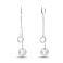 Серьги-подвески из белого золота (арт. 107261б) – изображение 1