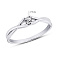 Серебряное кольцо с фианитом (арт. 7501/11021р) – изображение 2