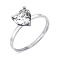 Серебряное кольцо с фианитом (арт. 7501/617кп) – изображение 1
