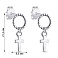 Серебряные серьги-пусеты с подвесками (арт. 7518/6142) – изображение 2