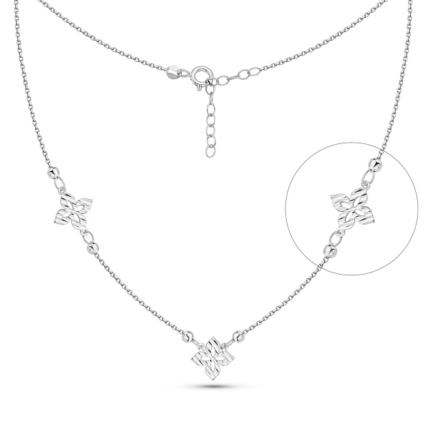 Золотое колье Клевер (арт. 352627б) – изображение 1