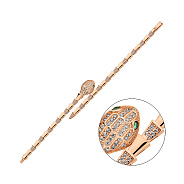 Золотой браслет Змея с фианитами (арт. 326891з)