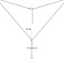 Серебряное колье Крестик с фианитами (арт. 7507/1812) – изображение 3