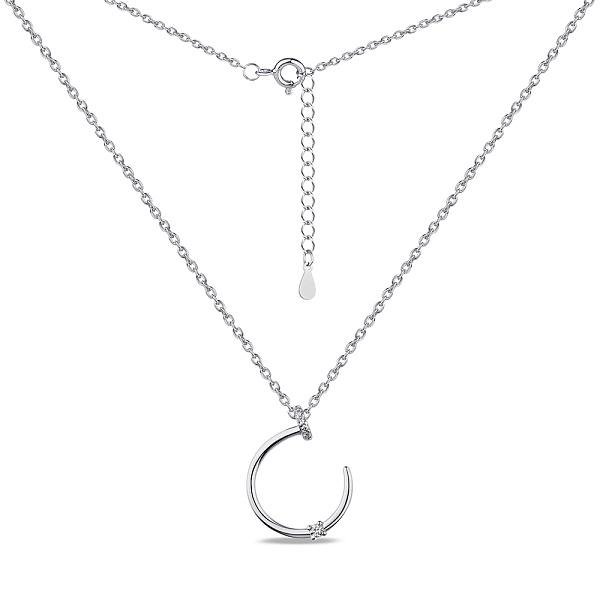 Колье из серебра Гвоздь с фианитами (арт. 7507/1936) – изображение 2