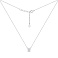 Серебряное колье с подвеской с фианитами (арт. 7507/2508/6) – изображение 2
