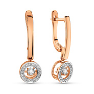 Золотые серьги с бриллиантами (арт. 2109479201)