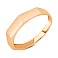 Золота каблучка в червоному кольорі металу (арт. 154719) – зображення 1