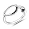 Серебряное кольцо с черными фианитами (арт. 7501/8882ч) – изображение 1
