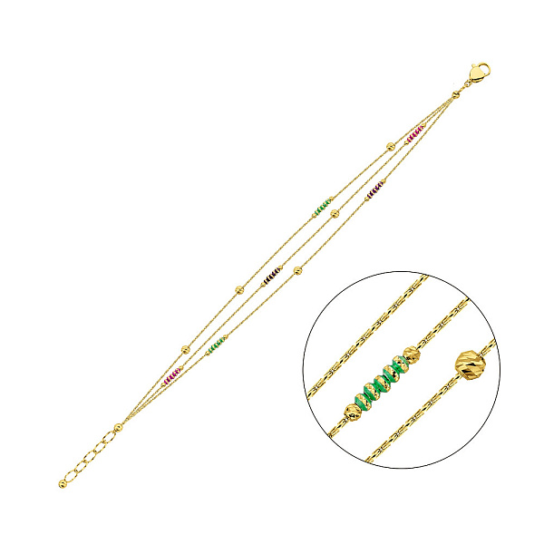 Браслет Francelli из желтого золота (арт. 326815жцв) – изображение 1