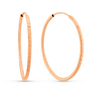 Фото Серьги-кольца из красного золота (арт. 122031/35)