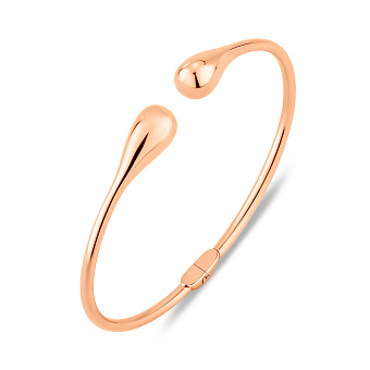 Фото Жорсткий золотий браслет (арт. 340124)