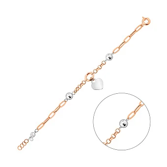 Золотий браслет з підвіскою (арт. 3261330кбП1)