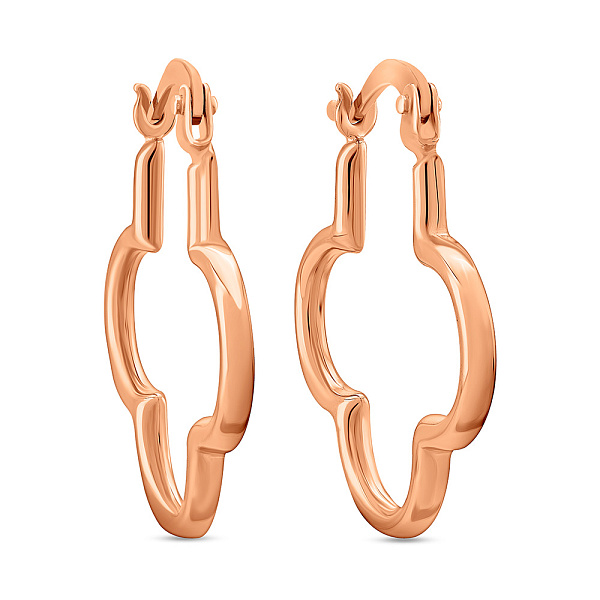 Серьги из красного золота без камней (арт. 1091930) – изображение 1