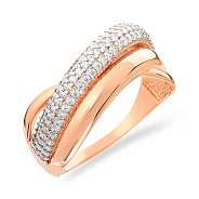 Золотое кольцо с фианитами (арт. 140518)