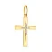 Хрестик з жовтого золота з фіанітами  (арт. 424515ж) – зображення 1