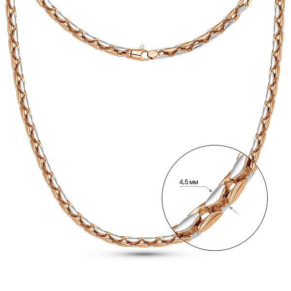 Золотий ланцюжок плетіння Якірне фантазійне (арт. цр306301Д) – зображення 8