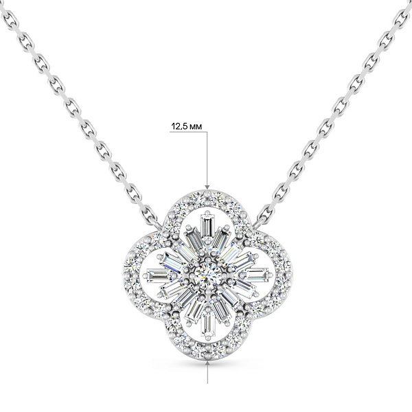 Золотое колье с бриллиантами (арт. Ц011497040б) – изображение 7