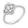 Серебряное кольцо Клевер с фианитами (арт. 7501/8395) – изображение 2