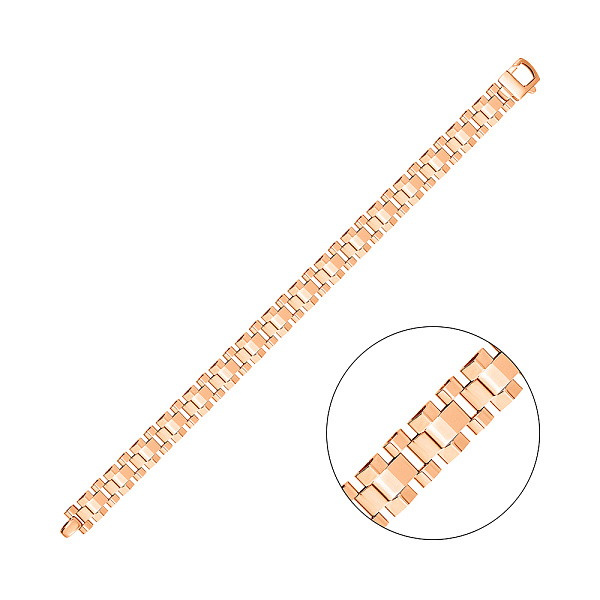 Золотой массивный браслет (арт. 3261221) – изображение 1