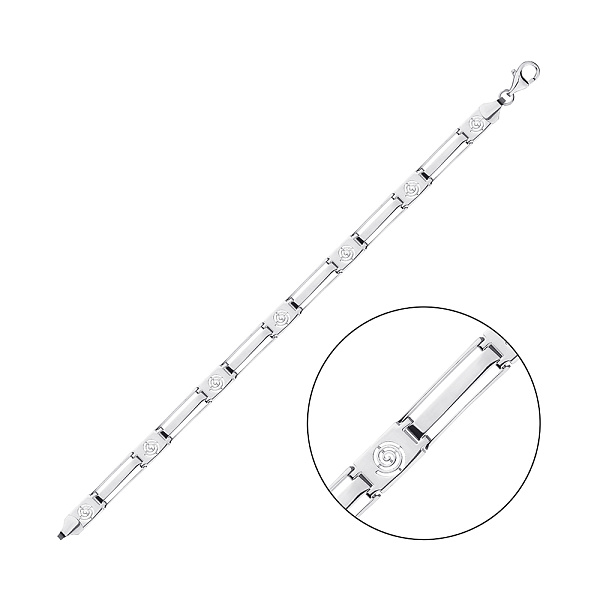Браслет из серебра без камней (арт. 7509/4170) – изображение 1
