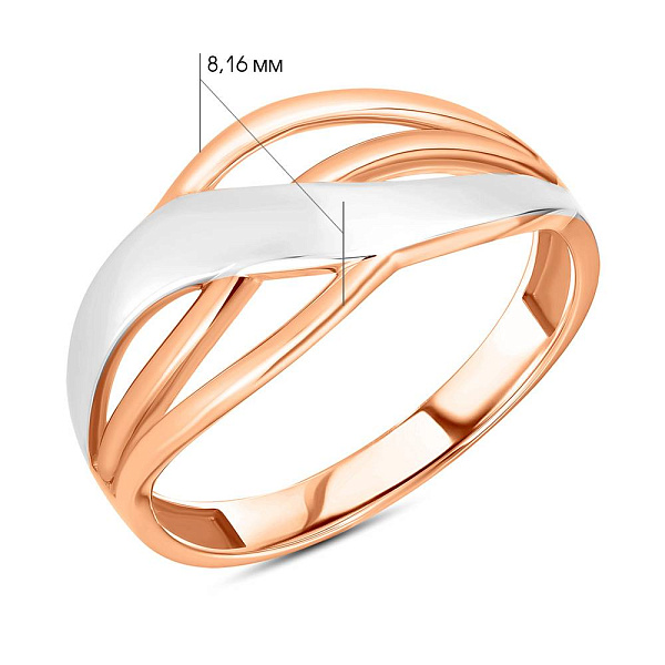 Каблучка з золота (арт. 154406кб) – зображення 5