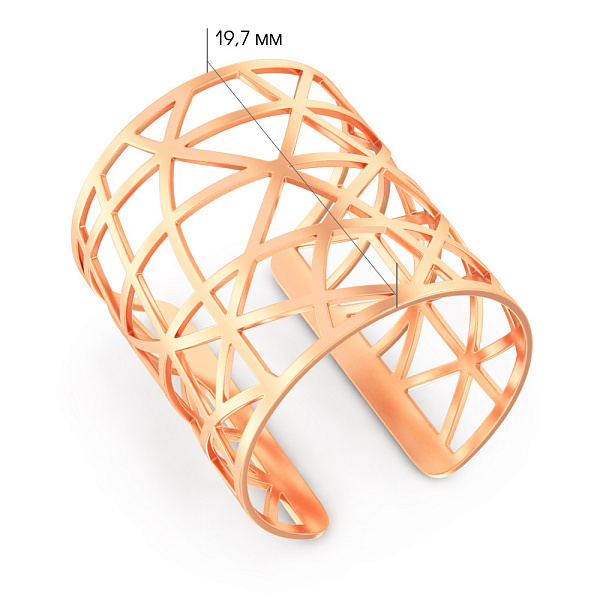 Широкое кольцо из красного золота (арт. 140034) – изображение 5