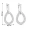Серьги из серебра с фианитами (арт. 7502/10146) – изображение 2