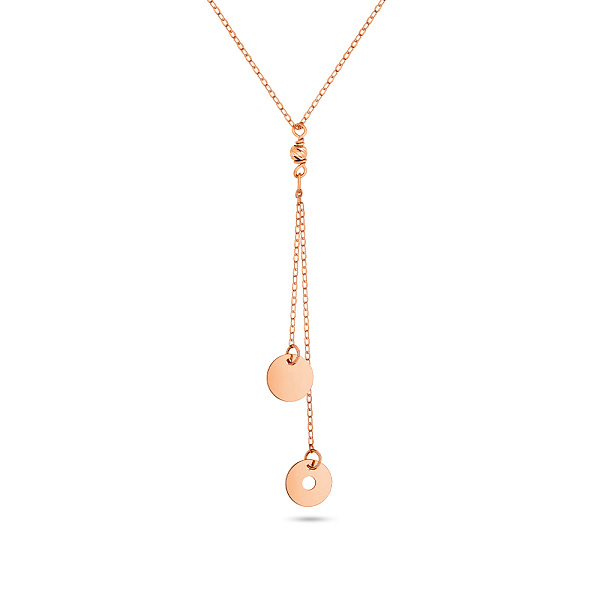 Кольє з червоного золота з довгими підвісками (арт. 352265) – зображення 1