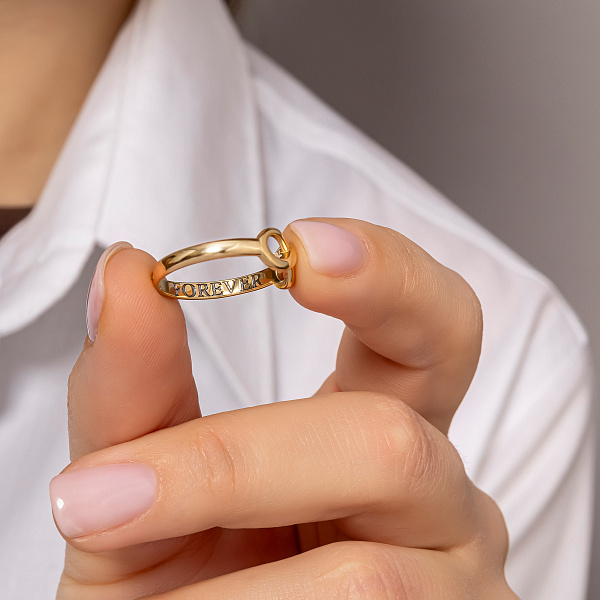 Золота каблучка «Нескінченність» (арт. 140753ж) – зображення 2
