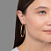 Золотые серьги-конго (арт. 100742/55ж) – изображение 3