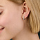 Серьги из белого золота с бриллиантами (арт. С341106015б) – изображение 2