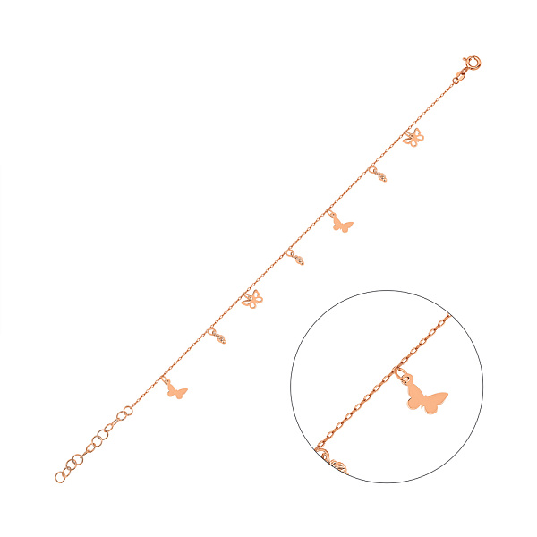 Золотий браслет з підвісками (арт. 326941) – зображення 1