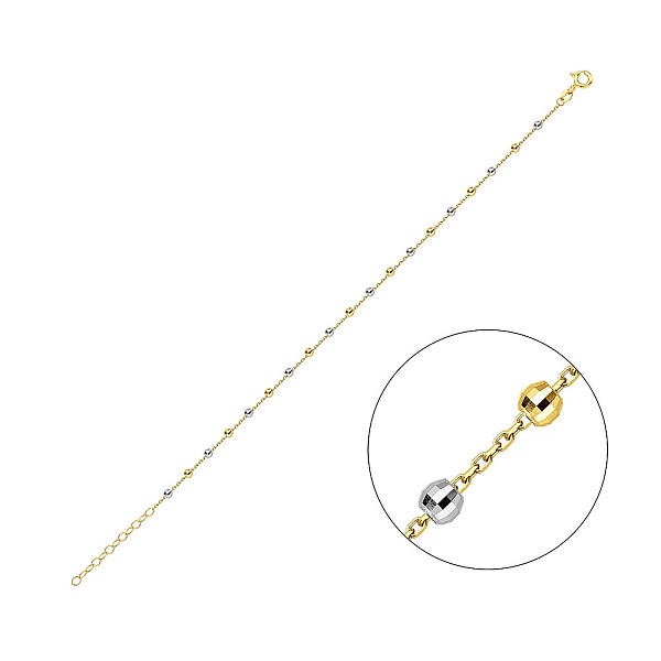 Браслет из желтого и белого золота (арт. 326520жб) – изображение 1