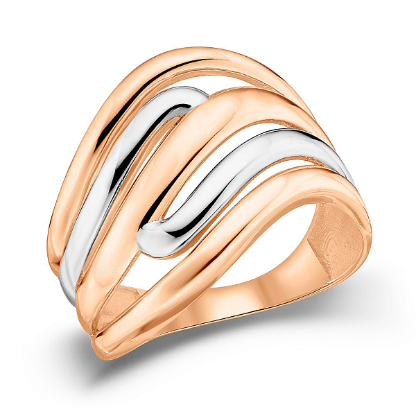 Массивное кольцо из красного золота (арт. 156155кб) – изображение 1