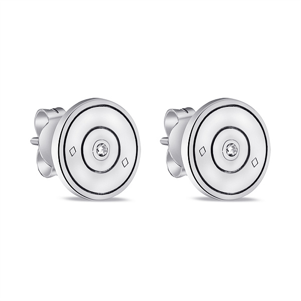 Серебряные серьги с фианитами (арт. 7518/5954) – изображение 1
