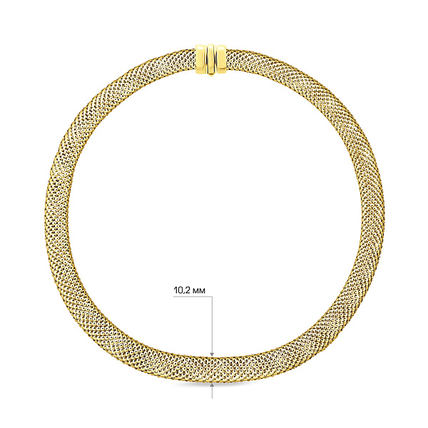 Золоте кольє без каменів (арт. 350400ж) – зображення 2