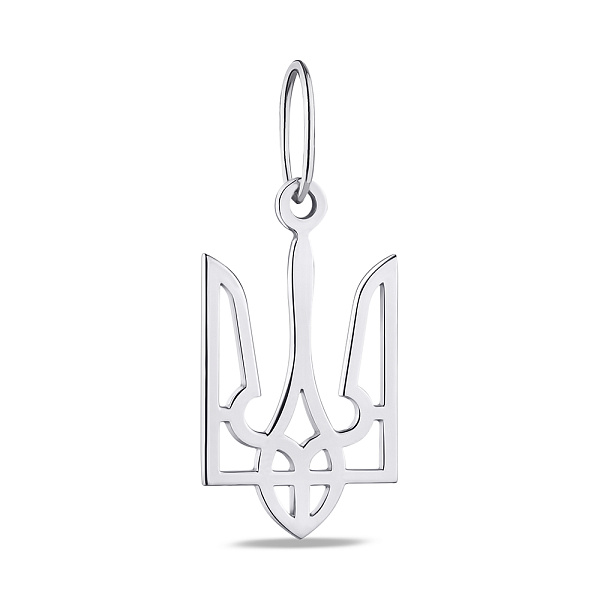 Патриотический подвес из серебра Герб Украины-Трезубец (арт. 7503/А001пю) – изображение 1