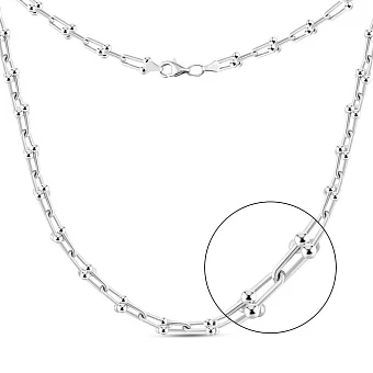 Кольє з білого золота (арт. 352468б)