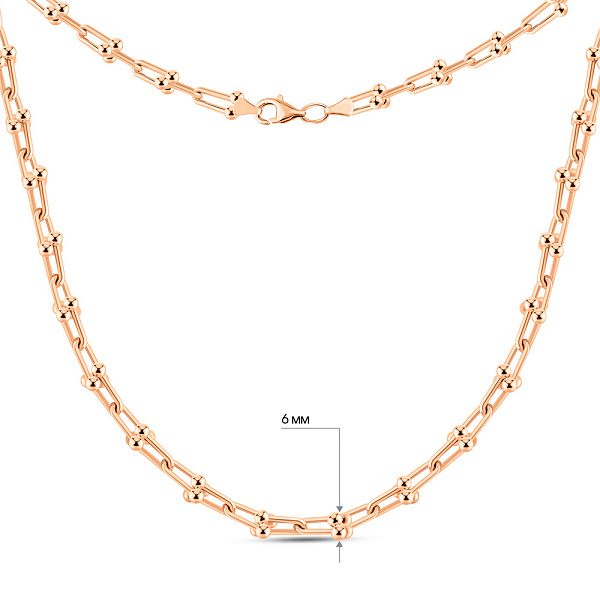 Колье из красного золота (арт. 352468) – изображение 3